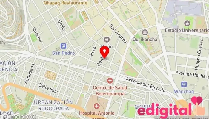 mapa de Botica salud & hogar Farmacia en Cusco