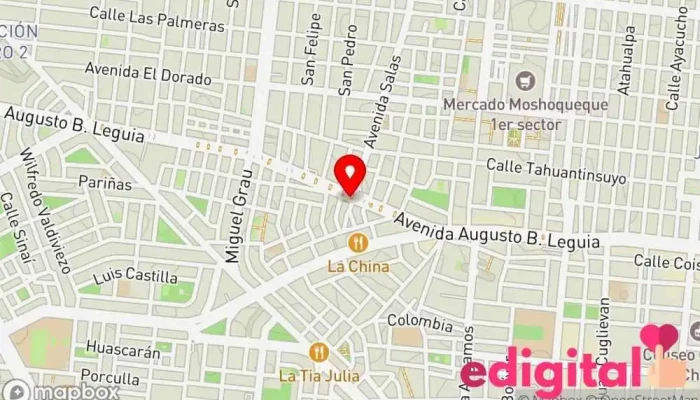 mapa de Botica + Salud Multiservicios Jubela Farmacia en Chiclayo