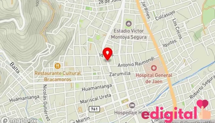 mapa de BOTICA SALUD PHARMA Compañía farmacéutica en Jaén
