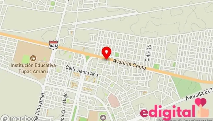 mapa de Botica Salud Vida Farmacia en Tumán