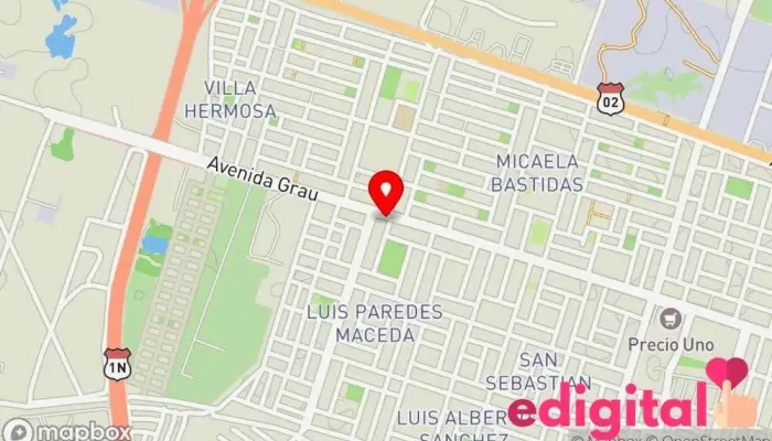 mapa de Botica Salud y Vida Farmacia en Piura