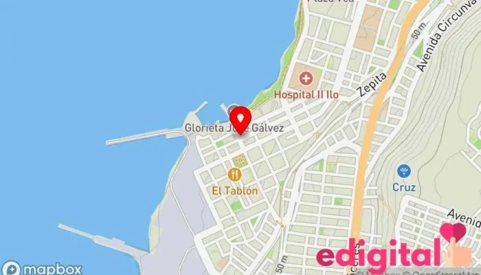 mapa de Botica San Antonio Farmacia en Ilo