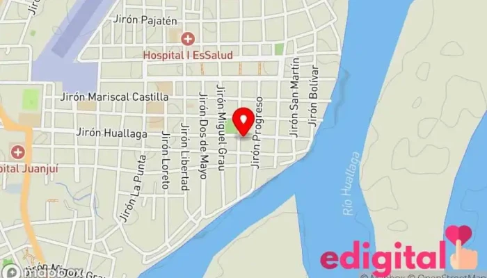 mapa de Botica San Juan Farmacia en Juanjuí