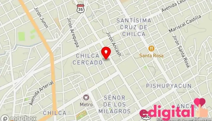 mapa de Botica Sanabria Farmacia en Huancayo