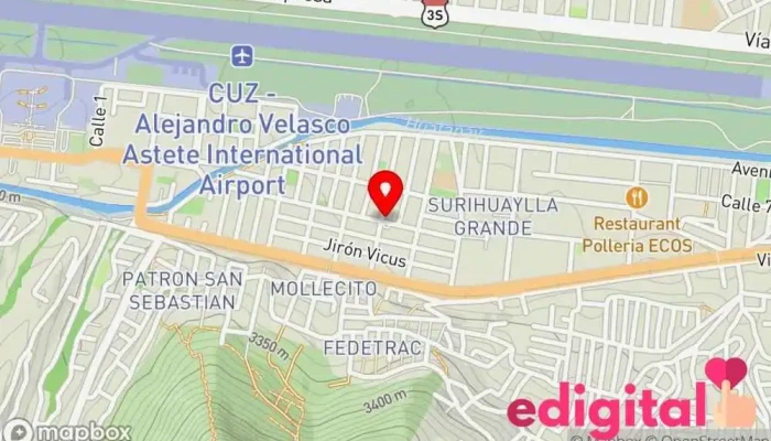 mapa de Botica sanafarma Farmacia en Cusco