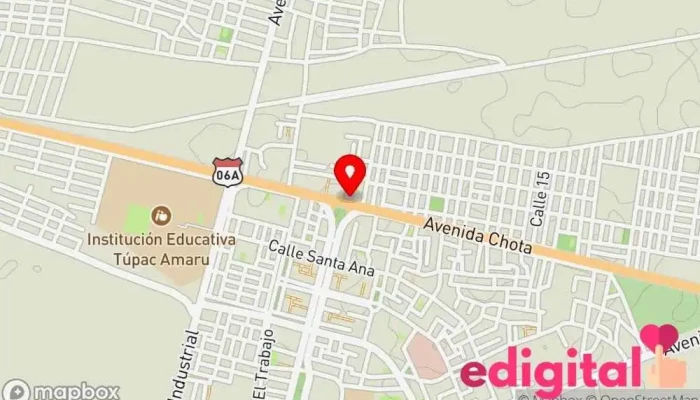 mapa de Botica Santa Rosa Farmacia en Tumán