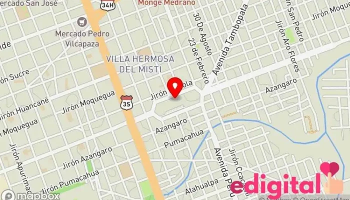 mapa de Botica Sayayin Farmacia en Juliaca