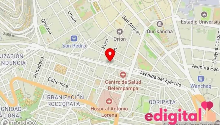 mapa de botica señor del cabildo Farmacia en Cusco