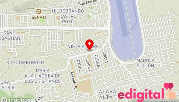 mapa de Botica servi medic lab Farmacia en Talara