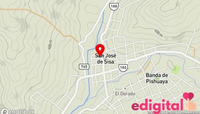 mapa de Botica Shalom Farma Farmacia en San José de Sisa