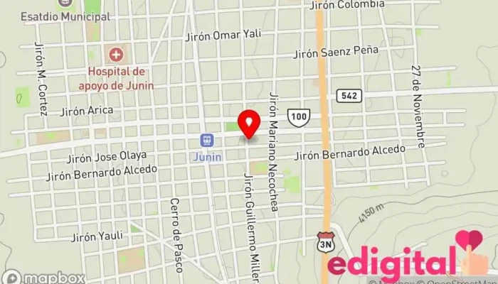 mapa de Botica Shilcayo Farmacia en Junín