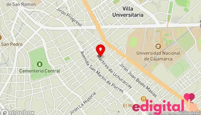 mapa de Botica Sol Farmacia en Cajamarca