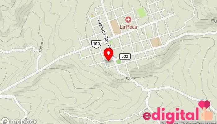 mapa de Botica Sol Farmacia en La Peca