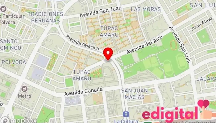 mapa de Botica Solfarma Farmacia en San Luis
