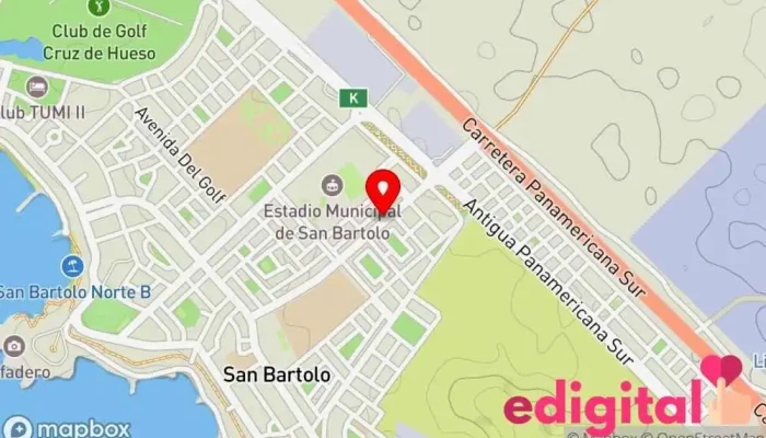 mapa de Botica Solidaria Farmacia en San Bartolo