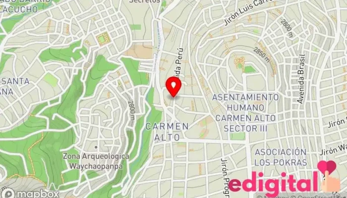 mapa de Botica sr.de la picota E&R Farmacia en Ayacucho