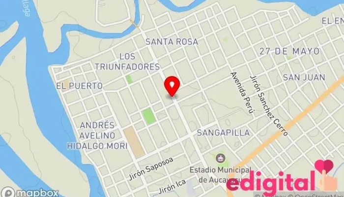 mapa de Botica Su Farma Farmacia en Aucayacu