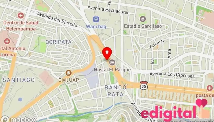 mapa de Botica Sufarma Y Multi Servicio Farmacia en Cusco