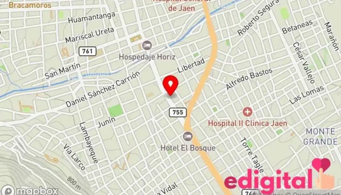 mapa de Botica Super Farma Farmacia en Jaén