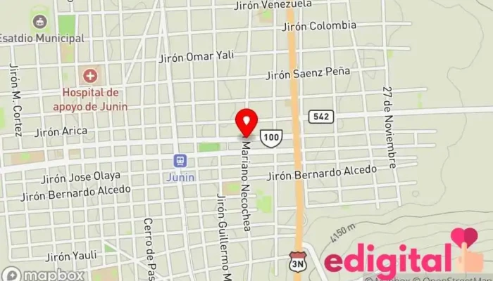 mapa de Botica TamboFarma Farmacia en Junín