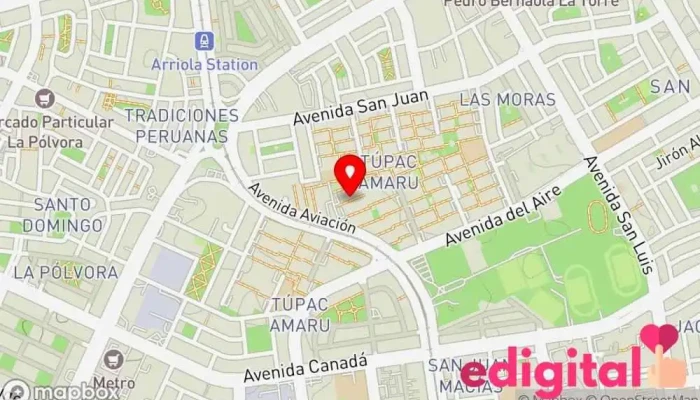 mapa de Botica TRINOFARMA Farmacia en San Luis