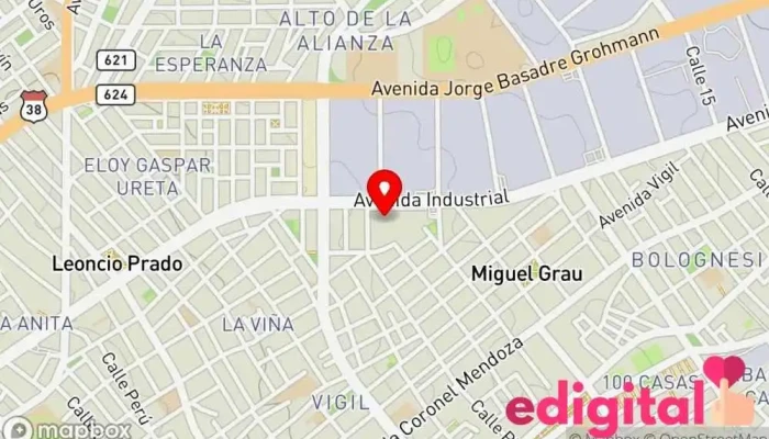 mapa de Botica VALESAN Farmacia en Tacna