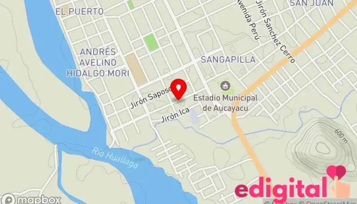 mapa de Botica Vasquez Farmacia en Aucayacu