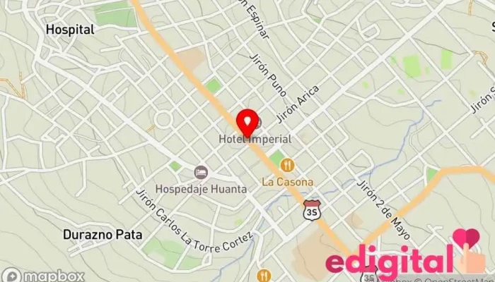 mapa de Botica Velarfarma Farmacia en Huanta