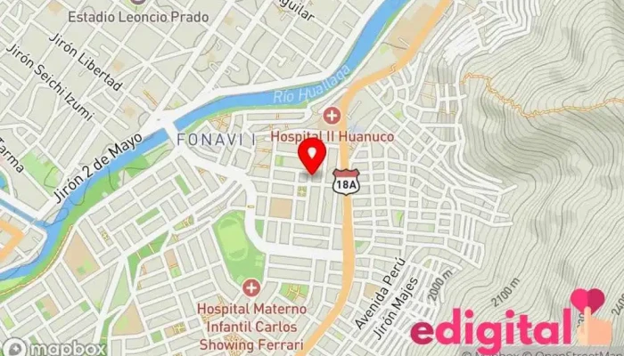 mapa de Botica Vetheel Farmacia, Tienda de comestibles, periódicos y medicamentos, Tienda de regalos en Amarilis