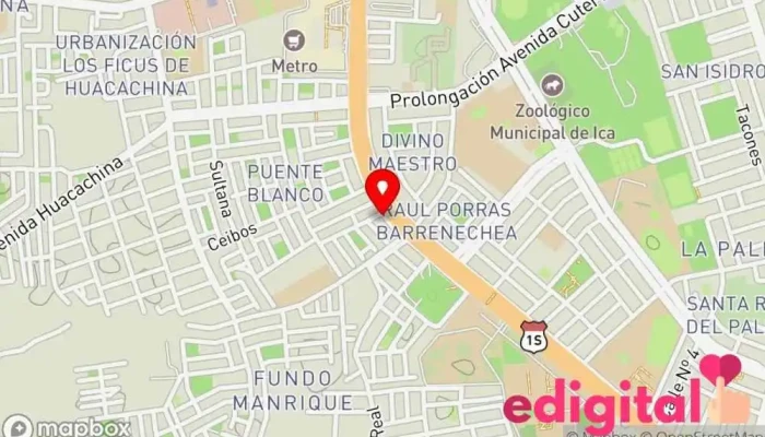 mapa de Botica vicfarma Farmacia en Ica