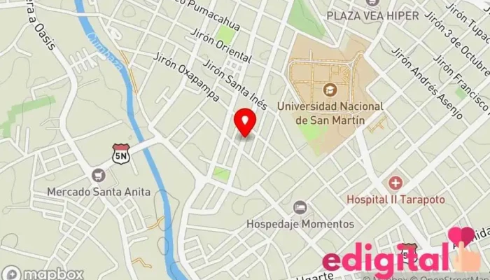 mapa de Botica Vida Farmacia en Tarapoto