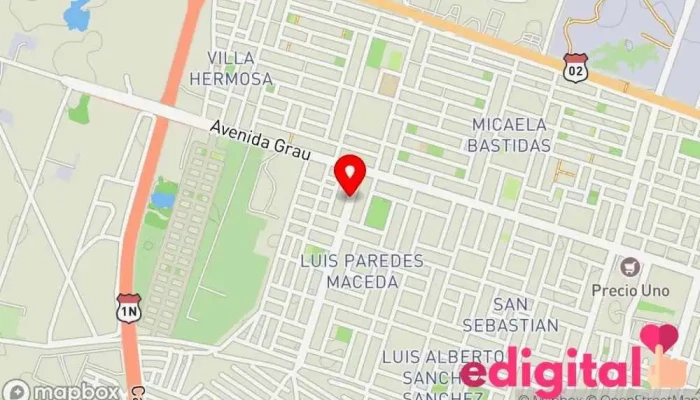 mapa de BOTICA VIDA Y FELICIDAD Farmacia en Piura