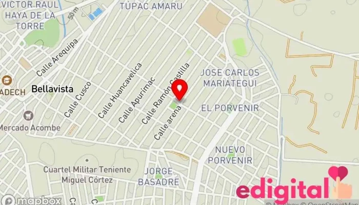mapa de Botica Virgen De Guadalupe Farmacia en Sullana