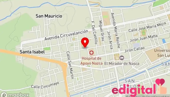 mapa de Botica Virgen de Guadalupe Farmacia en Nasca