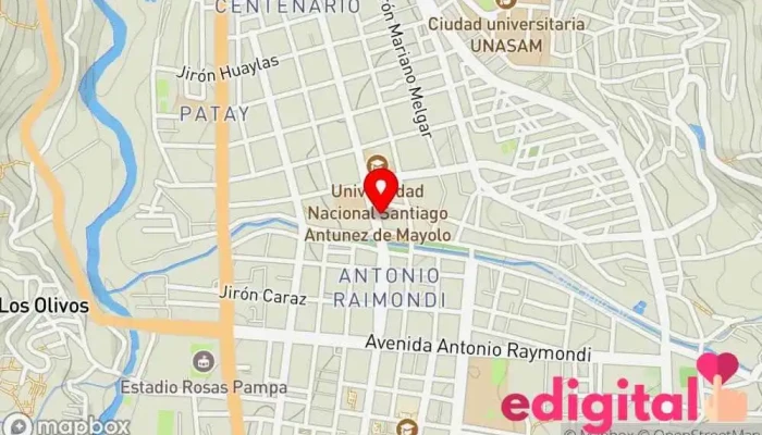 mapa de Botica VitalFarma Farmacia en Huaraz
