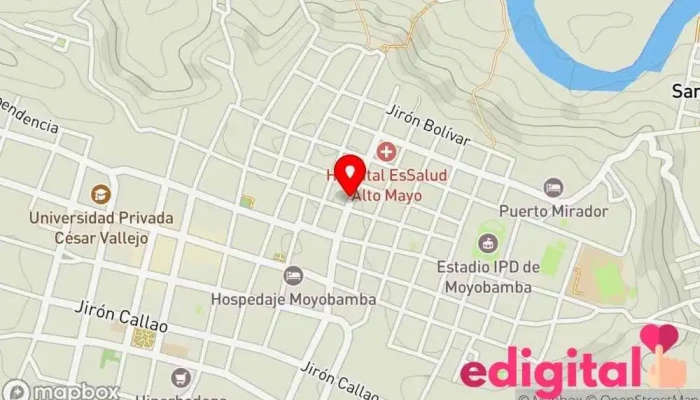 mapa de Botica Zaragoza Farmacia en Moyobamba