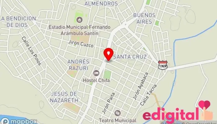 mapa de Boticas 24 Horas Farmacia en Tambo Grande