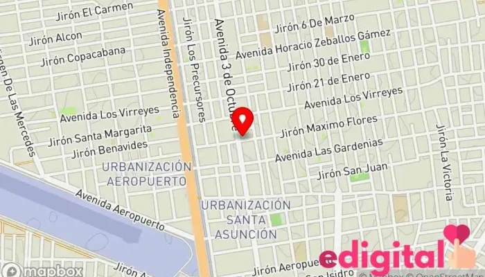 mapa de BOTICAS AEP FARMA Farmacia en Juliaca