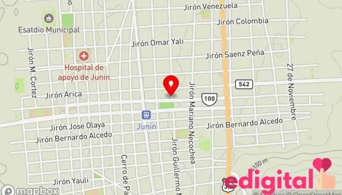 mapa de Boticas Ahorro & Salud Farmacia en Junín