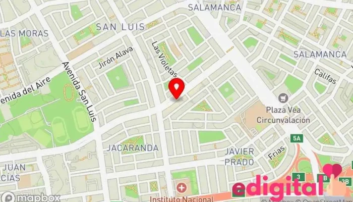 mapa de Boticas Aliviate Farmacia en San Luis