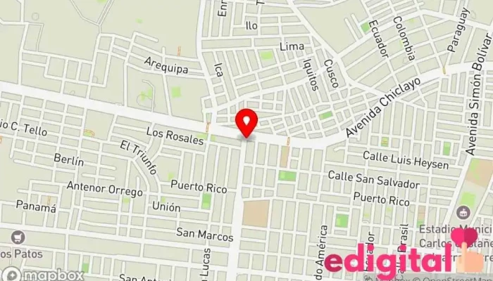 mapa de Boticas Angelito Farmacia en José Leonardo Ortiz