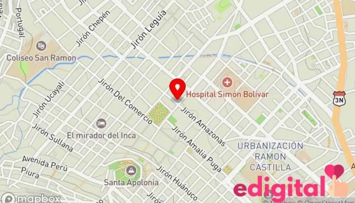 mapa de Boticas Arcángel Farmacia en Cajamarca
