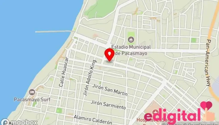 mapa de Boticas Arcangel Farmacia en Pacasmayo