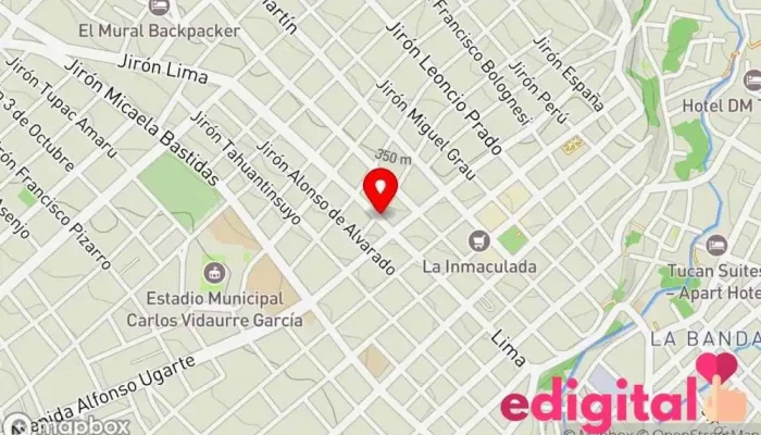 mapa de Boticas Arcángel Tienda de comestibles, periódicos y medicamentos en Tarapoto