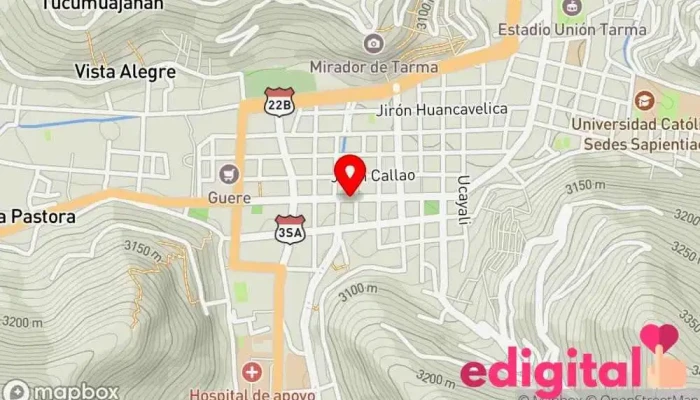 mapa de Boticas Arcangel Farmacia en Tarma