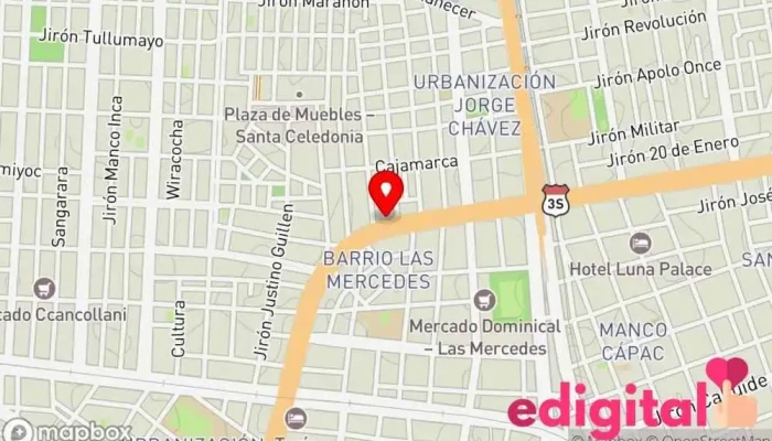 mapa de Boticas Carben Farma Farmacia en Juliaca