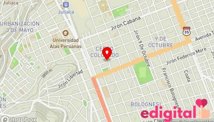 mapa de Boticas Carrion Farmacia en Juliaca