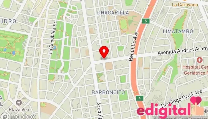 mapa de Boticas Cristhian Farmacia en San Isidro