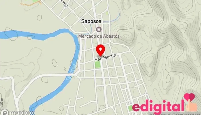 mapa de Boticas Cruz Azul Farmacia en Saposoa