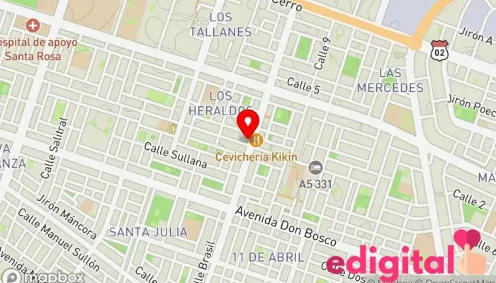 mapa de Boticas del Norte Farmacia en Piura